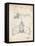 PP28 Vintage Parchment-Borders Cole-Framed Stretched Canvas