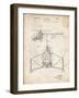 PP28 Vintage Parchment-Borders Cole-Framed Giclee Print