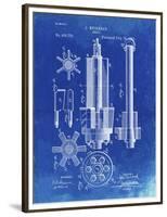 PP280-Faded Blueprint Mining Drill Tool 1891 Patent Poster-Cole Borders-Framed Premium Giclee Print