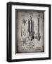 PP280-Faded Grey Mining Drill Tool 1891 Patent Poster-Cole Borders-Framed Giclee Print