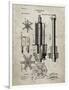 PP280-Sandstone Mining Drill Tool 1891 Patent Poster-Cole Borders-Framed Giclee Print