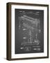 PP281-Black Grid Fender Pedal Steel Guitar Patent Poster-Cole Borders-Framed Giclee Print