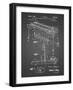 PP281-Black Grid Fender Pedal Steel Guitar Patent Poster-Cole Borders-Framed Giclee Print