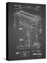 PP281-Black Grid Fender Pedal Steel Guitar Patent Poster-Cole Borders-Stretched Canvas