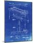 PP281-Faded Blueprint Fender Pedal Steel Guitar Patent Poster-Cole Borders-Mounted Giclee Print