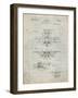 PP29 Antique Grid Parchment-Borders Cole-Framed Giclee Print