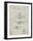 PP29 Antique Grid Parchment-Borders Cole-Framed Giclee Print