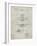 PP29 Antique Grid Parchment-Borders Cole-Framed Giclee Print