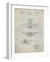 PP29 Antique Grid Parchment-Borders Cole-Framed Giclee Print