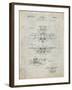 PP29 Antique Grid Parchment-Borders Cole-Framed Giclee Print