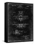 PP29 Black Grunge-Borders Cole-Framed Stretched Canvas