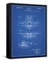 PP29 Blueprint-Borders Cole-Framed Stretched Canvas