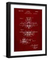 PP29 Burgundy-Borders Cole-Framed Giclee Print