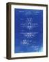 PP29 Faded Blueprint-Borders Cole-Framed Giclee Print