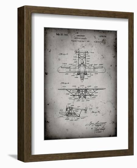 PP29 Faded Grey-Borders Cole-Framed Giclee Print