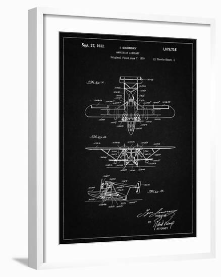 PP29 Vintage Black-Borders Cole-Framed Giclee Print