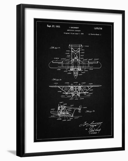 PP29 Vintage Black-Borders Cole-Framed Giclee Print