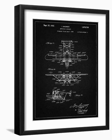 PP29 Vintage Black-Borders Cole-Framed Giclee Print