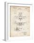 PP29 Vintage Parchment-Borders Cole-Framed Giclee Print