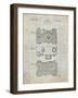 PP299-Antique Grid Parchment Argus C Camera Patent Poster-Cole Borders-Framed Giclee Print