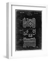 PP299-Black Grunge Argus C Camera Patent Poster-Cole Borders-Framed Giclee Print