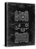 PP299-Black Grunge Argus C Camera Patent Poster-Cole Borders-Stretched Canvas