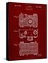 PP299-Burgundy Argus C Camera Patent Poster-Cole Borders-Stretched Canvas