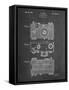 PP299-Chalkboard Argus C Camera Patent Poster-Cole Borders-Framed Stretched Canvas