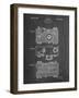 PP299-Chalkboard Argus C Camera Patent Poster-Cole Borders-Framed Giclee Print