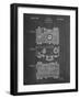 PP299-Chalkboard Argus C Camera Patent Poster-Cole Borders-Framed Giclee Print