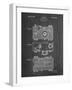 PP299-Chalkboard Argus C Camera Patent Poster-Cole Borders-Framed Giclee Print