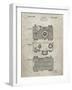 PP299-Sandstone Argus C Camera Patent Poster-Cole Borders-Framed Giclee Print