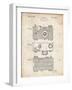 PP299-Vintage Parchment Argus C Camera Patent Poster-Cole Borders-Framed Giclee Print