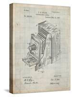 PP301-Antique Grid Parchment Lucidograph Camera Patent Poster-Cole Borders-Stretched Canvas