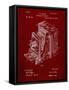 PP301-Burgundy Lucidograph Camera Patent Poster-Cole Borders-Framed Stretched Canvas