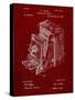 PP301-Burgundy Lucidograph Camera Patent Poster-Cole Borders-Stretched Canvas