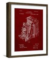 PP301-Burgundy Lucidograph Camera Patent Poster-Cole Borders-Framed Giclee Print