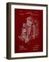 PP301-Burgundy Lucidograph Camera Patent Poster-Cole Borders-Framed Giclee Print