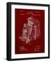 PP301-Burgundy Lucidograph Camera Patent Poster-Cole Borders-Framed Giclee Print