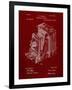 PP301-Burgundy Lucidograph Camera Patent Poster-Cole Borders-Framed Giclee Print