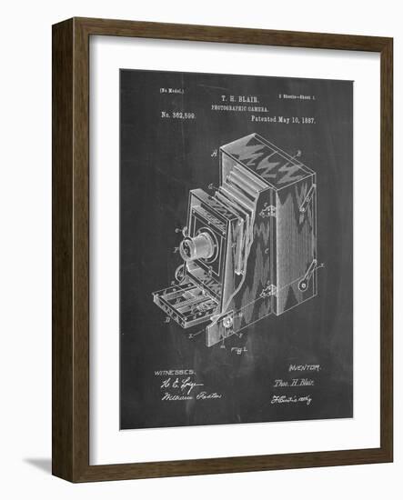 PP301-Chalkboard Lucidograph Camera Patent Poster-Cole Borders-Framed Giclee Print