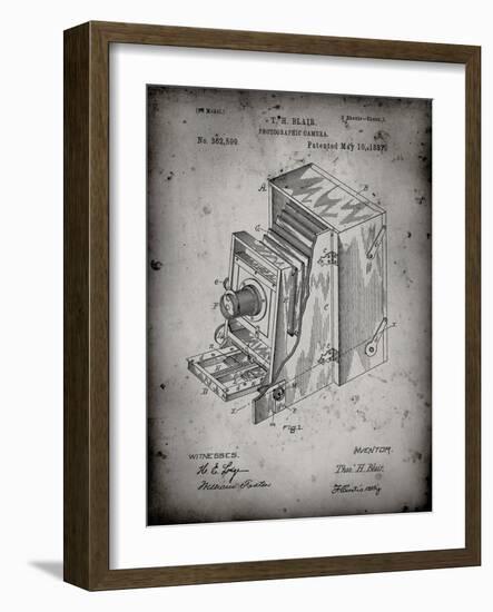 PP301-Faded Grey Lucidograph Camera Patent Poster-Cole Borders-Framed Giclee Print