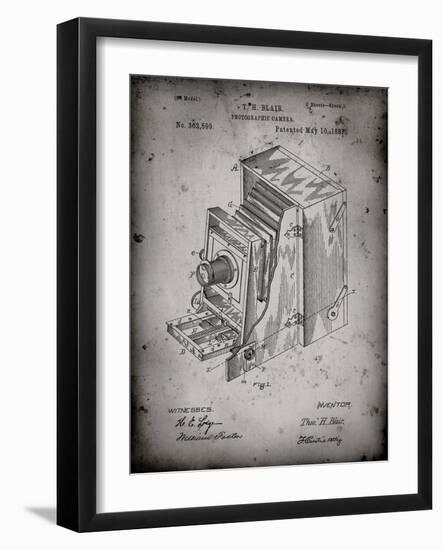 PP301-Faded Grey Lucidograph Camera Patent Poster-Cole Borders-Framed Giclee Print