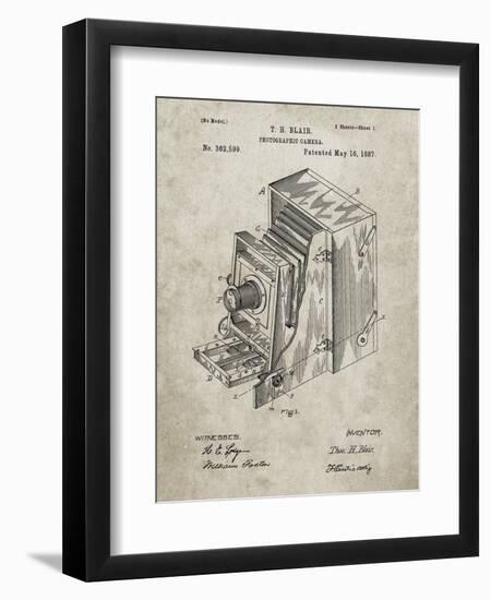 PP301-Sandstone Lucidograph Camera Patent Poster-Cole Borders-Framed Premium Giclee Print