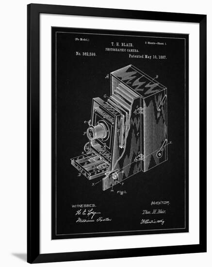 PP301-Vintage Black Lucidograph Camera Patent Poster-Cole Borders-Framed Giclee Print