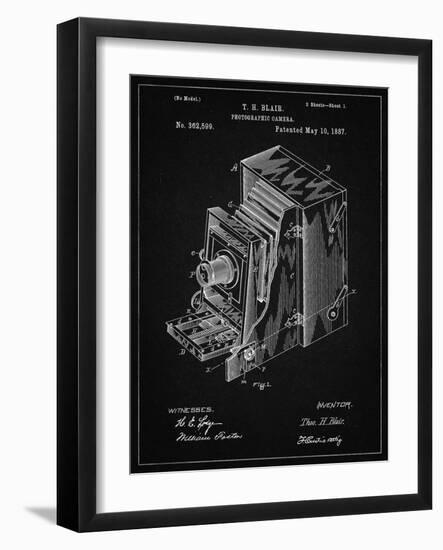 PP301-Vintage Black Lucidograph Camera Patent Poster-Cole Borders-Framed Giclee Print