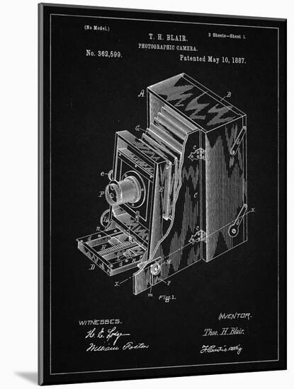 PP301-Vintage Black Lucidograph Camera Patent Poster-Cole Borders-Mounted Giclee Print