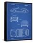 PP305-Blueprint Porsche 911 Carrera Patent Poster-Cole Borders-Framed Stretched Canvas