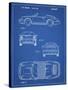 PP305-Blueprint Porsche 911 Carrera Patent Poster-Cole Borders-Stretched Canvas