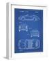 PP305-Blueprint Porsche 911 Carrera Patent Poster-Cole Borders-Framed Giclee Print